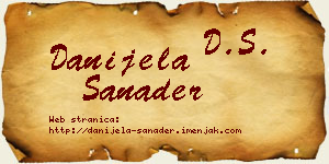 Danijela Sanader vizit kartica